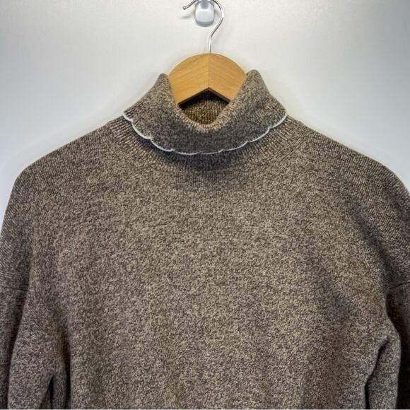 See by Chloé Chestnut scallop Turtleneck Sweater brown - 2 - Picture 4 of 13